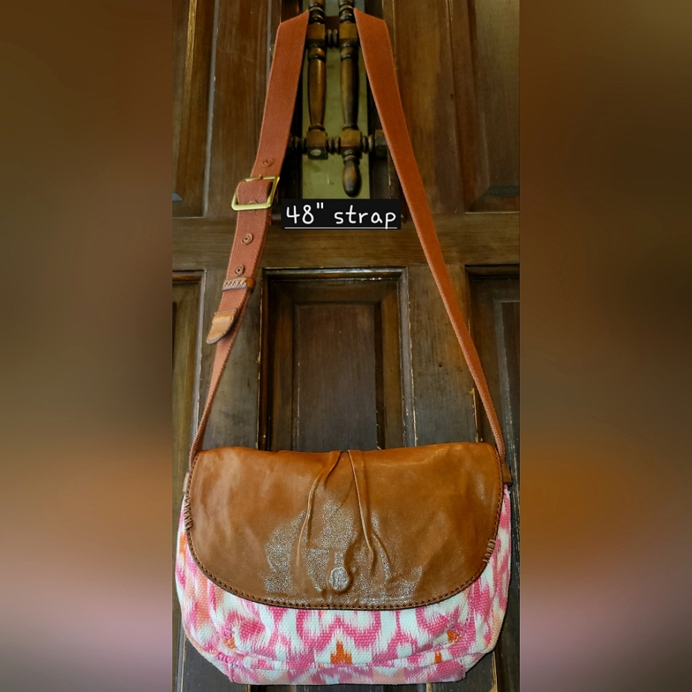 Lucky Brand Lambskin Ikat Crossbody Bag